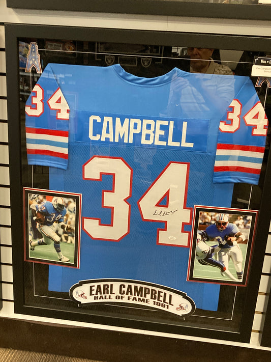 Earl Campbell  Signed Jersey FSJ