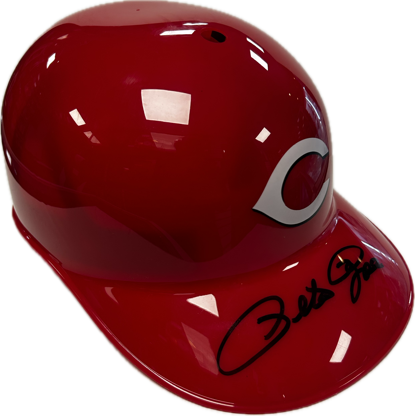 Pete Rose Autographed Cincinnati Reds Batting Helmet PR Holo COA (SI)