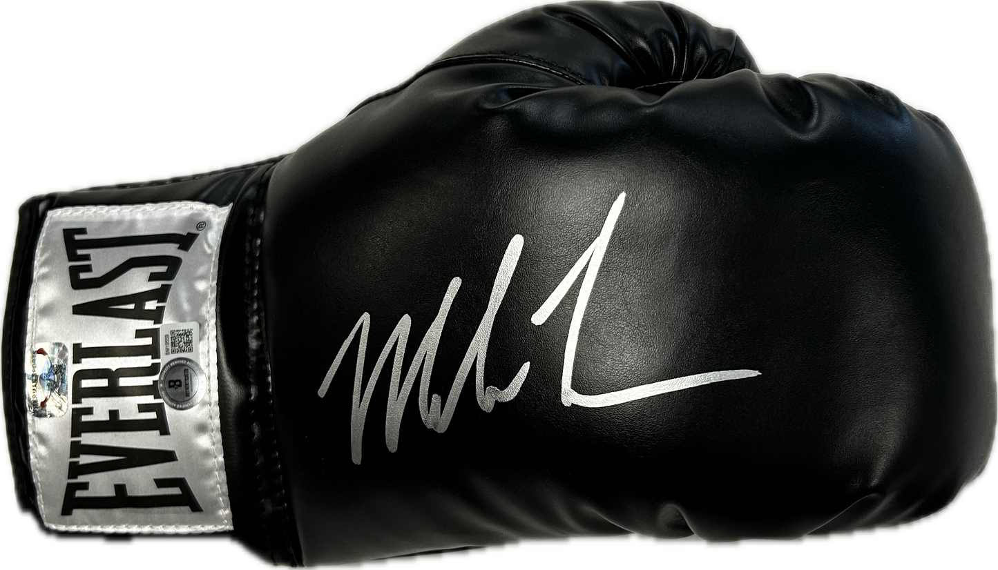 Mike Tyson Autographed Right Handed Black Everlast Boxing Glove Beckett COA (SI)